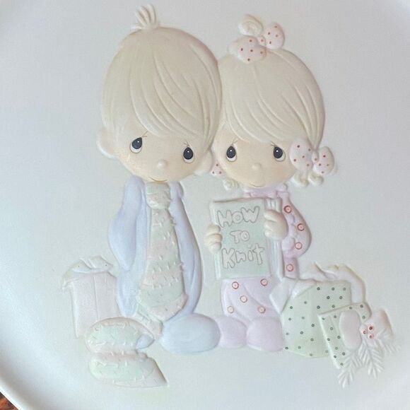 Our First Christmas Together Plate by Bill Biel & Sam Butcher 1982 Precious Mome - Picture 2 of 8